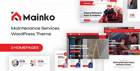Mainko - WordPress Layout für Reparatur- und Wartungsdienste